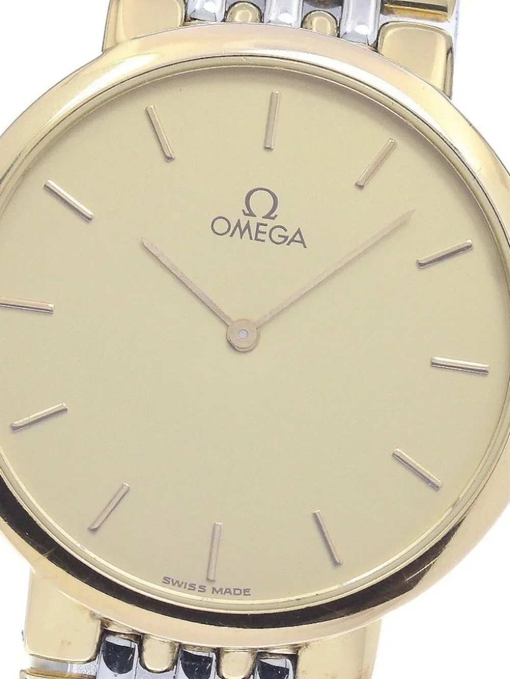 OMEGA De Ville round gold Dial Quartz Men's Watch